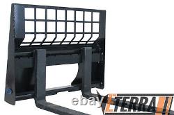 Eterra Skid Steer Fourches À Palettes 4400 Lb Fits All Moderne Compacts Chargeurs Compacts