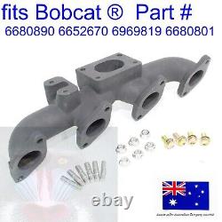 Fit Bobcat Exhaust Manifold Head Turbo Studs Flanged Nuts Bolts S220 S250 S300