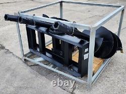 Great Bear Skid Steer Attachment Auger Post Hole Hydraulic Digger 9 12 & 18 Bit
