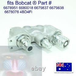 Hydraulic Block Quick Coupler Flat Face Débit Standard Pour Bobcat T250 T300 T320