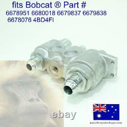 Hydraulic Block Quick Coupler Flat Face Débit Standard Pour Bobcat T250 T300 T320