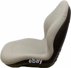 John Deere Skid Steer Gray Bucket Seat S’adapte 240 250 315 328d 332 7775 Etc
