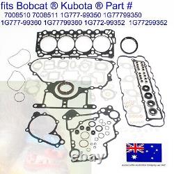Kit complet de joints de moteur pour Bobcat Kubota V3307T EGR S630 S650 T630 T650 M6040