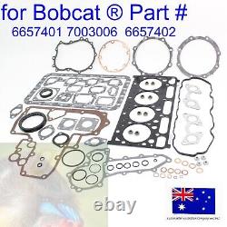 Kit complet de joints moteur pour Bobcat Kubota Tier I V2203 773G 7753 S150 S160 S175