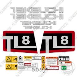 Kit d'autocollants Fits Takeuchi TL8 pour chargeuse sur pneus (VINYLE 3M !)