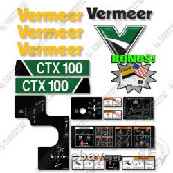 Kit d'autocollants Vermeer CTX100 pour mini chargeuse nouvelle version 7 ans vinyle 3M