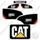 Kit D'autocollants à 2 Vitesses Pour Caterpillar 289c, Chargeuse Sur Pneus, 7 Ans D'extÉrieur, Vinyle 3m