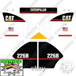 Kit d'autocollants compatible avec Caterpillar 226B Minipelle 7 ANS EXTÉRIEUR VINYLE 3M