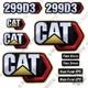 Kit D'autocollants De Rechange Pour Caterpillar 299d3 Skid Steer