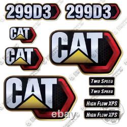 Kit d'autocollants de rechange pour Caterpillar 299D3 Skid Steer