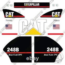 Kit d'autocollants pour Caterpillar 248B Skid Steer 7 ANS EN EXTÉRIEUR VINYLE 3M