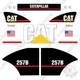 Kit D'autocollants Pour Caterpillar 257b Skid Steer 7 Ans ExtÉrieur Vinyle 3m