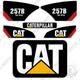Kit D'autocollants Pour Caterpillar 257b Skid Steer 7 Ans ExtÉrieur Vinyle 3m
