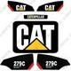 Kit D'autocollants Pour Caterpillar 279c à 2 Vitesses à Débit élevé Xps Pour Chargeuse Sur Chenilles 7 Ans Vinyle 3m