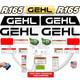 Kit D'autocollants Pour Chargeuse Compacte Compatible Gehl R165, Vinyle 3m, Livraison Gratuite