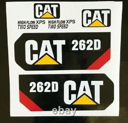 Kit de décalcomanies Caterpillar 262D pour chargeur compact avec autocollants Cat, États-Unis