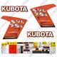 Kit De Décalcomanies De Remplacement Pour Kubota Svl 75-2 - Autocollants En Vinyle 3m De 7 Ans Pour Chargeur Sur Chenilles