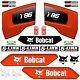 Kit De Décalques Compatible Avec Bobcat T86 Track 5 Skid Steer T-86 Pièces De Chargeur Autocollant Vinyle 7 Ans