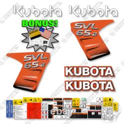 Kit de décalques de remplacement pour Kubota SVL 65-2 Skid Steer