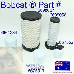 Kit de filtres pour Bobcat 6698057 6698057 6675517 6667352 6661248 S185 S205 V2607T