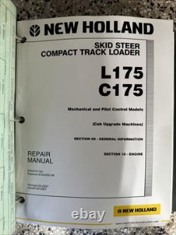 Manuel de réparation OEM New Holland Chargeuse sur roues L175, C175 87630289