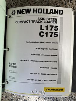 Manuel de réparation OEM New Holland Chargeuse sur roues L175, C175 87630289