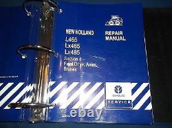 New Holland L465 Lx465 Lx485 Skid Steer Loader Service Repair Manual Book (en Français)