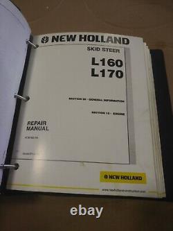 Nh New Holland L160 L170 Manuel De Réparation Du Service De Stèle À Ski 01/2006