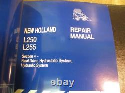 Nouveau Holland Ford L250 L255 Skid Steer Réparation Manuel De Chargeuse