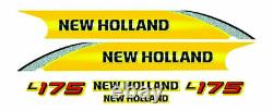 Nouveau Holland L175 Découpes De Chargeuse À Skis / Stickers (ensemble Complet Compatible)
