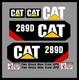 Nouveaux Autocollants De Kit Caterpillar 289d Pour Chargeur Sur Chenilles / Livraison Gratuite Ensemble D'autocollants Logo Cat