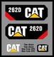 Nouveaux Autocollants Pour Caterpillar 262d Kit D'autocollants Pour Mini-chargeuse / Livraison Gratuite Ensemble D'autocollants Cat Logo
