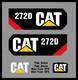 Nouveaux Autocollants Pour Caterpillar 272d Skid Steer, Kit D'autocollants Pour Chargeur Sur Chenilles, Ensemble D'autocollants Du Logo Cat