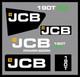 Nouveaux Autocollants Pour Jcb 190t Eco Skid Steer Kit D'autocollants Embl&egrave;me Livraison Gratuite
