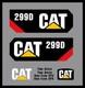 Nouveaux Kits D'autocollants Caterpillar 299d Pour Chargeuse Sur Chenilles, Ensemble D'autocollants Du Logo Cat