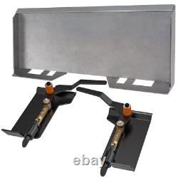 Plaque de montage pour chargeuse sur pneus 1/4 avec boîte de verrouillage pour attache rapide de godet