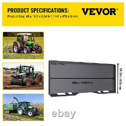Plaque de montage universelle VEVOR Attache rapide pour chargeur compact 0.24 pour tracteur