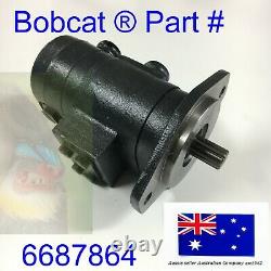 Pompe Hydraulique Double Engrenage Bobcat Oem 6686703 S130 S150 S160 S175 S185 S205