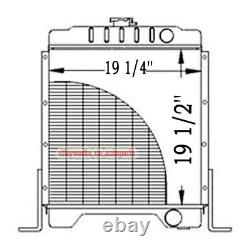 Radiateur à trois rangées pour tracteur Case 1840 1845C avec moteur diesel chargeuses compactes aux États-Unis