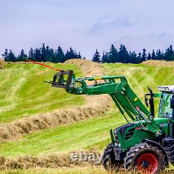 VEVOR 49 Piquets à foin pour chargeur sur chenilles, attache de tracteur 1600lbs